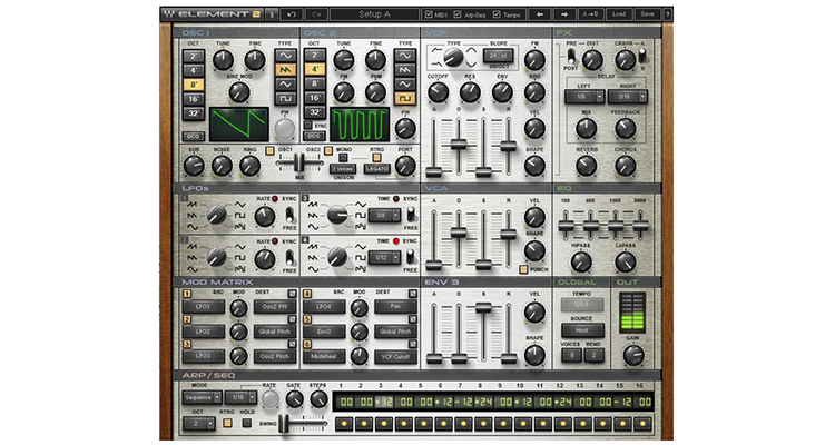 waves element 2.0 virtual analog synth