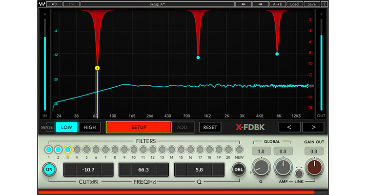 Waves Audio Ships Waves X-FDBK Feedback Eliminator Plugin