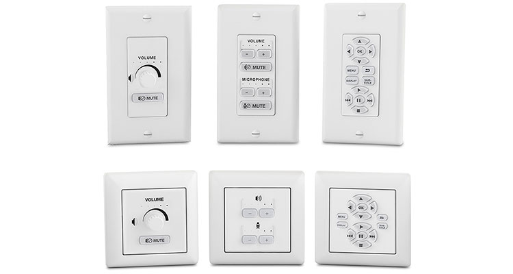 Extron Introduces eBUS Button Panels for Volume Control and Video Transport