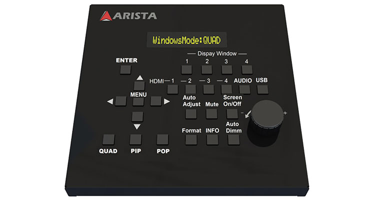 Arista Corporation Announces 4K MVD-105 UHD Output MultiViewer