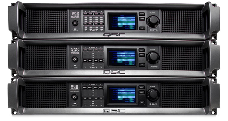 QSC Intros Eight-Channel CXD-Q Series Network Processing Amplifiers for