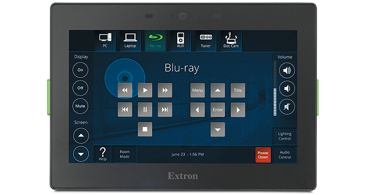 New Extron 7″ Wall Mount Touch Panel Blends Performance and Style