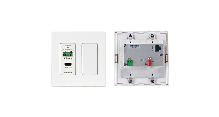 Kramer Electronics Releases HDBaseT Wall-Plate Receiver – rAVe [PUBS]