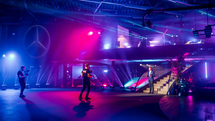 Mercedes EQA Debut Lit With PROLIGHTS