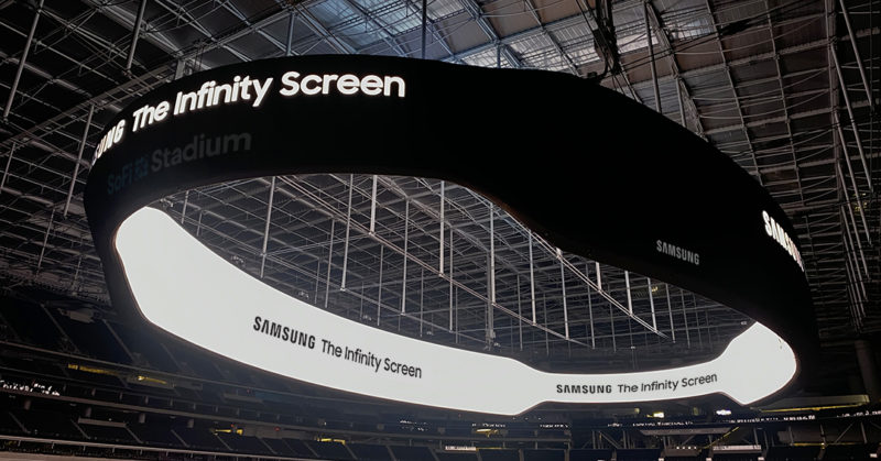 Samsung + SoFi Stadium Reveal New Name for 70,000 Square Foot Videoboard