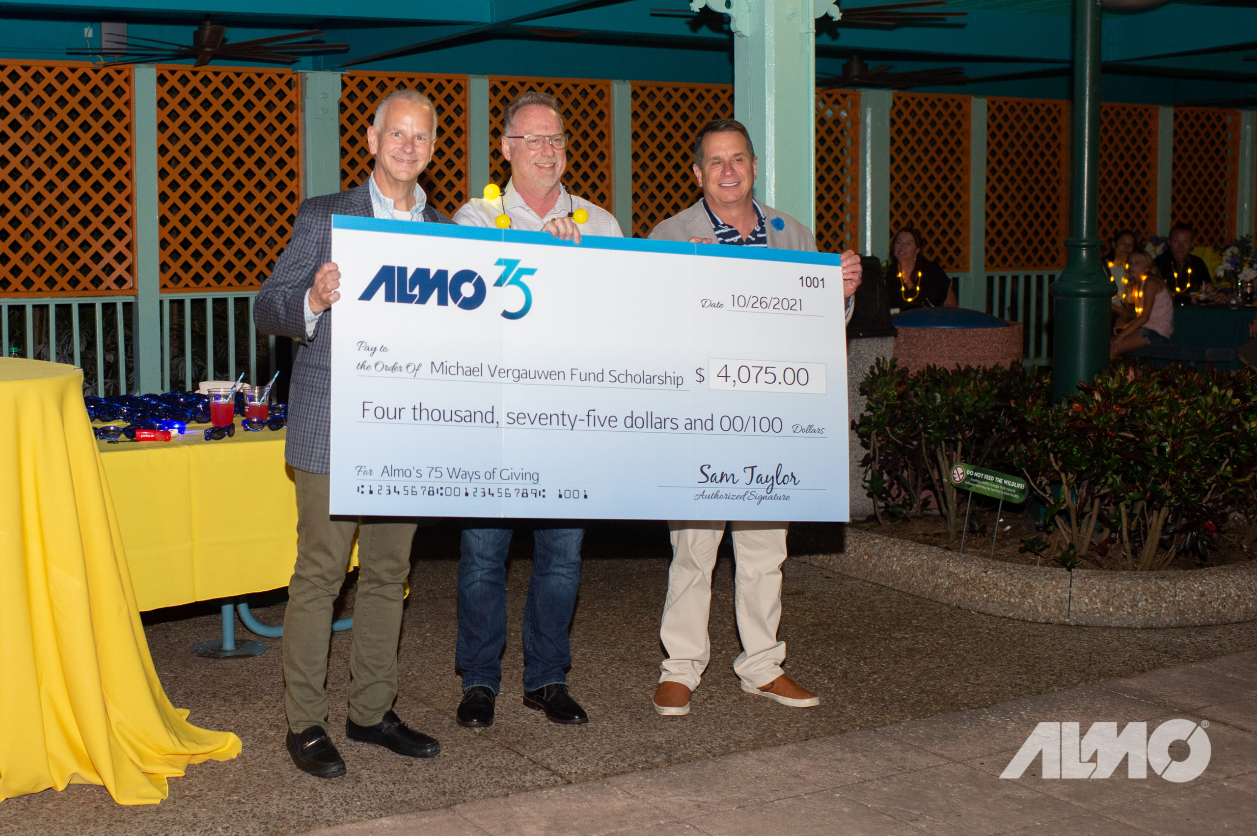 Almo donated $4,075 to AVIXA's Michael Vergauwen Fund Scholarship.
