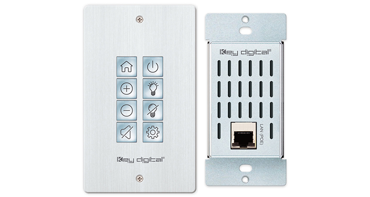 Key Digital Intros KD-WP8 Programmable IP Control Wall Plate