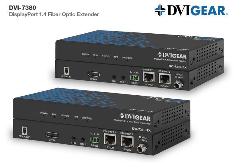 DVIGear Introduces DisplayPort 1.4 Fiber Optic Extender
