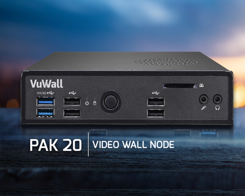 VuWall Expands PAK Video Wall Node Family with Introduction of the PAK 20