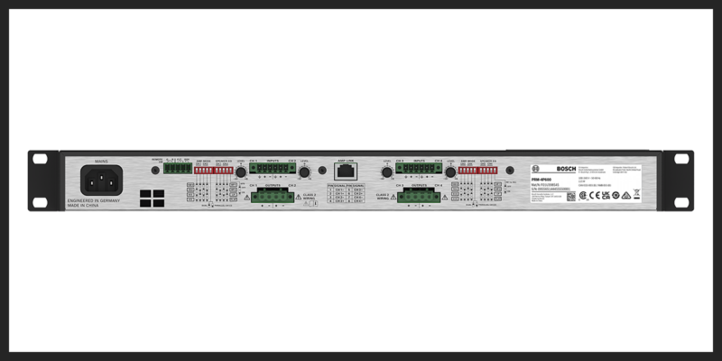 Bosch Debuts PRM 4P600 Multi Channel Power Amplifier at ISE