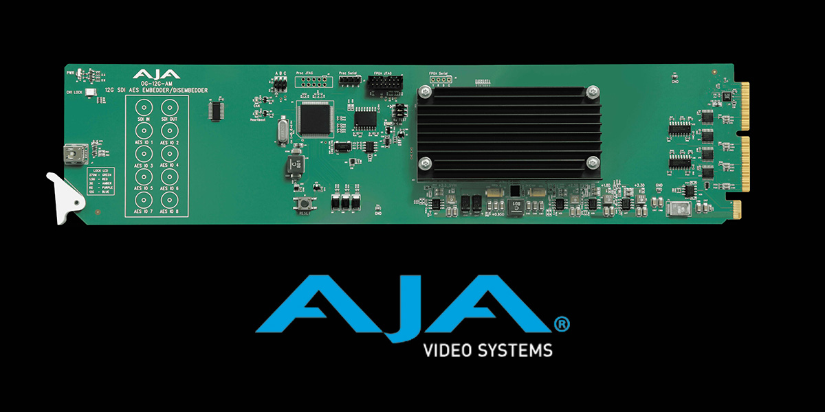 AJA Video Systems Unveils New 12G-SDI openGear Cards for High