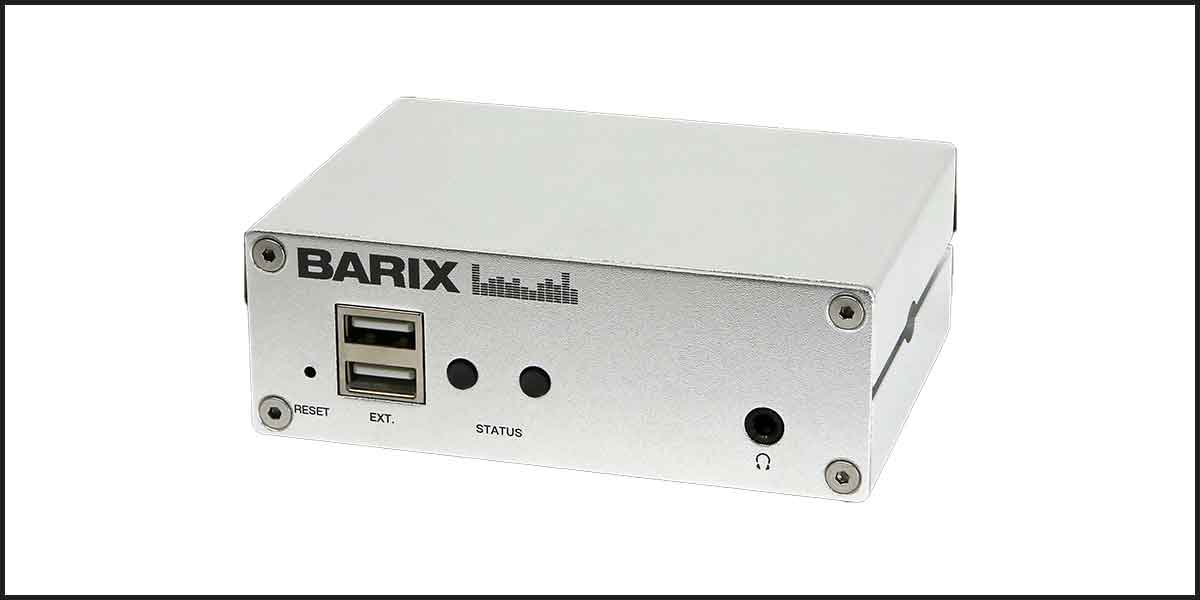 Barix Adds MultiCoder M400 Low-Latency, Multi-Format Solution – rAVe [PUBS]