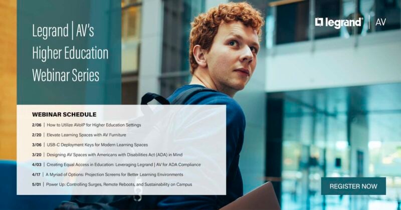 Legrand Announces Higher Education Live Webinar Series