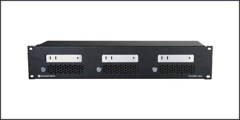 Sonnet Debuts a Rack Mount for 3 Apple Mac Mini Computers; Ruggedized Enough for Live Events, Too