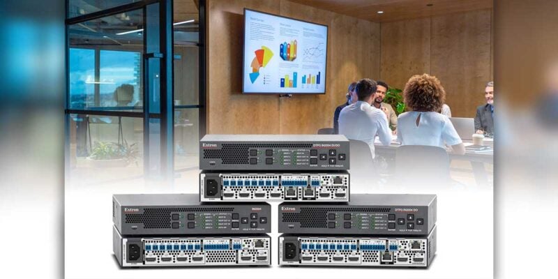 Extron Now Shipping DTP3 IN2004 Series Scalers With Built-In Switching and AV Processing