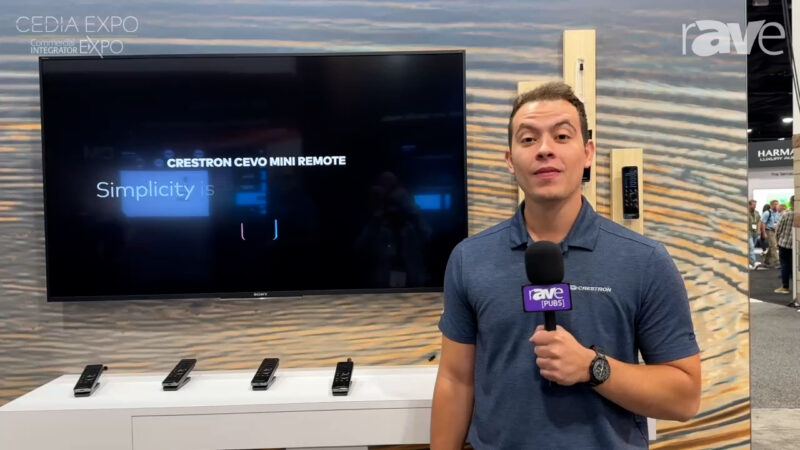 CEDIA Expo 2025: Crestron Adds Cevo Mini Remote Handheld Controller With Customizable Interface