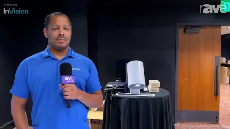 InVision 2025: Epson Demos EV-110 LightScene Digital Signage Projector