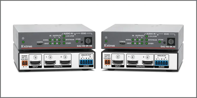 Extron Now Shipping 8K Distribution Amplifiers with Audio Embedding and De-Embedding