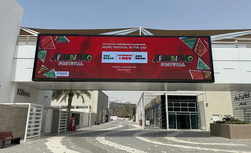 Daktronics Brings Messaging Opportunities to Pedestrian Bridges at Yas Bay Waterfront, Abu Dhabi