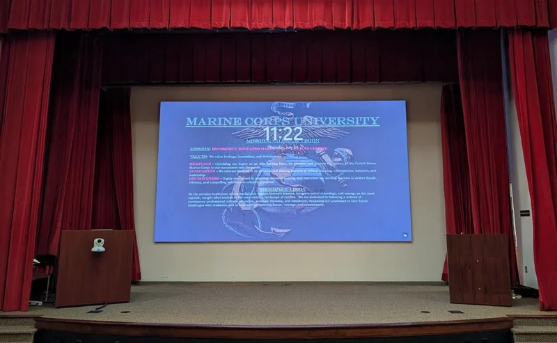 Collaborative AV and Daktronics Partner to Upgrade Auditorium Experience at Marine Corps University Quantico