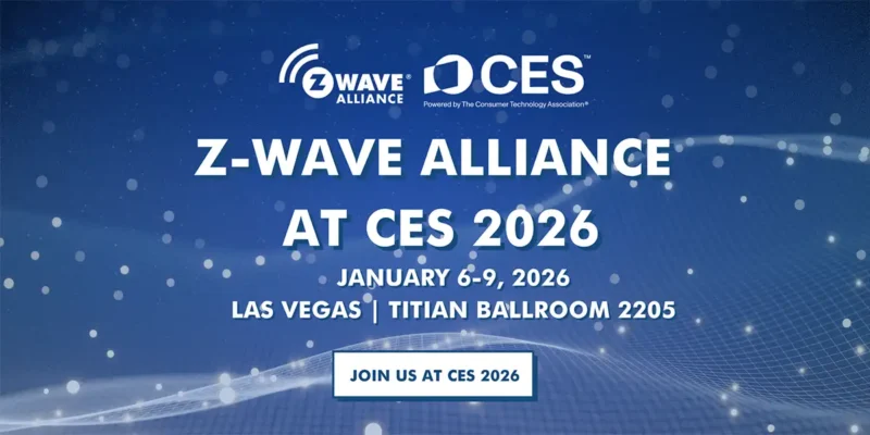 Z-Wave Alliance to Host Presentations and Exhibits at CES 2026