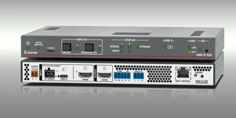Extron Ships NAV E 222 USB-C and HDMI Switching Encoder