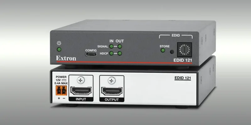 Extron Debuts EDID 121 Emulator for 8K and Ultra-Wide Displays