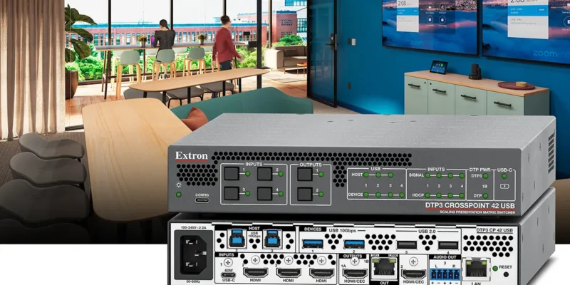 Extron Launches Extron DTP3 CrossPoint 42 USB Matrix Switcher