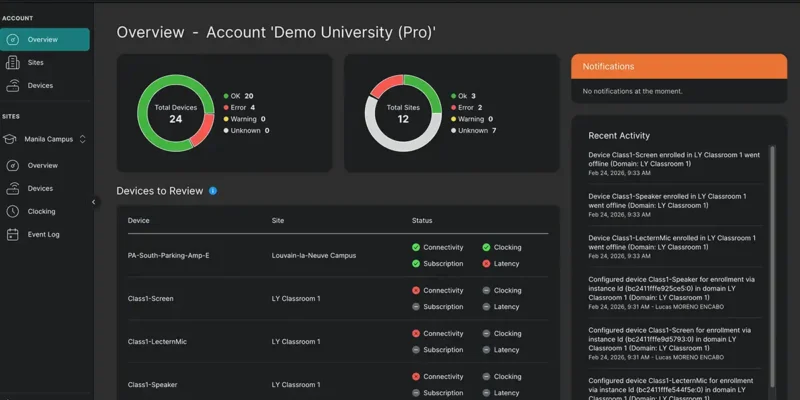 Audinate Launches Management Solution Dante Director Professional