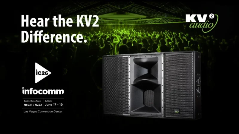 KV2 Audio Returns to InfoComm 2026,  ﻿Bringing the Full Point-Source Experience to Las Vegas